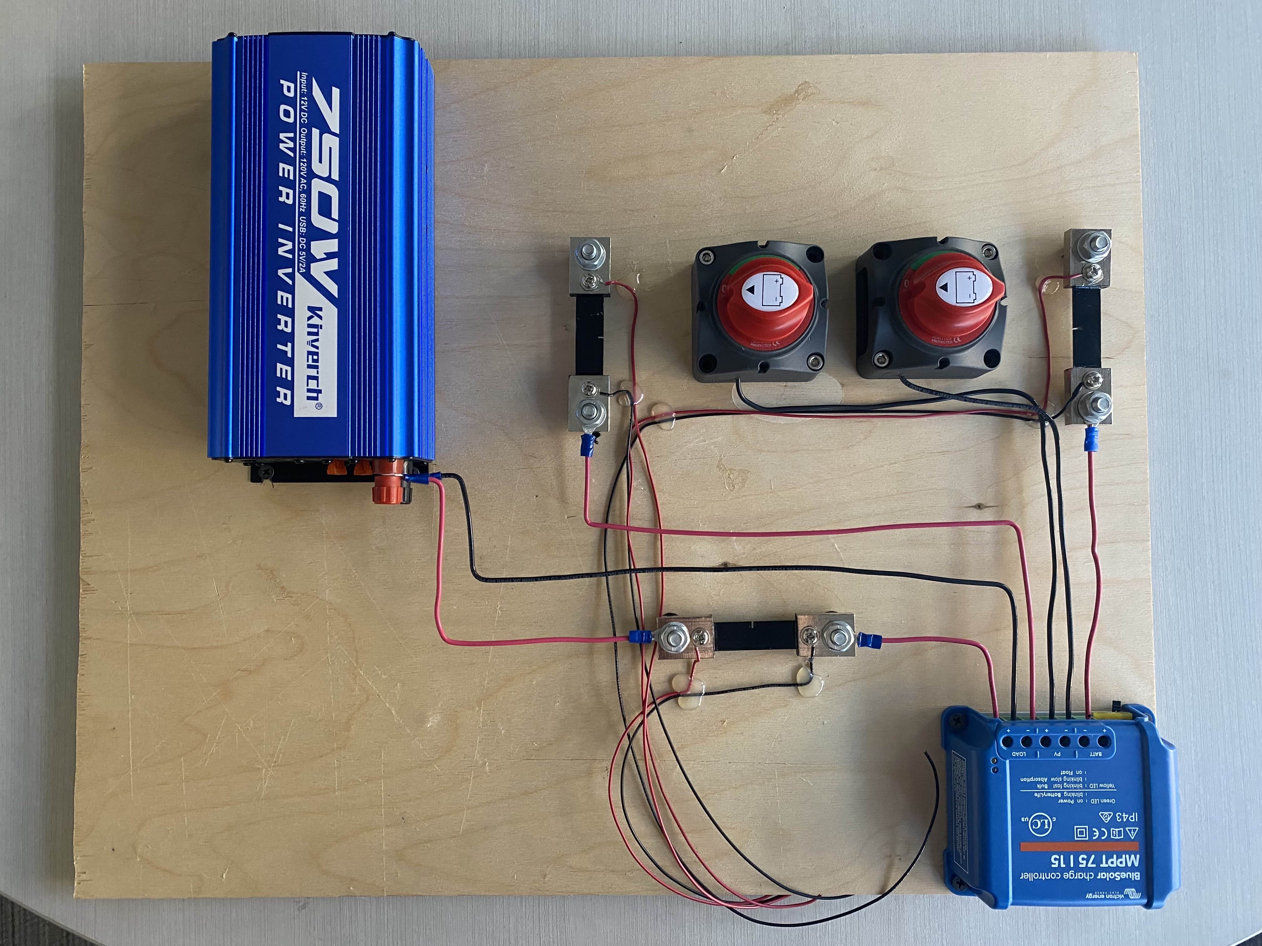 Small scale proof-of-concept prototype of the circuitry we planned to deploy
